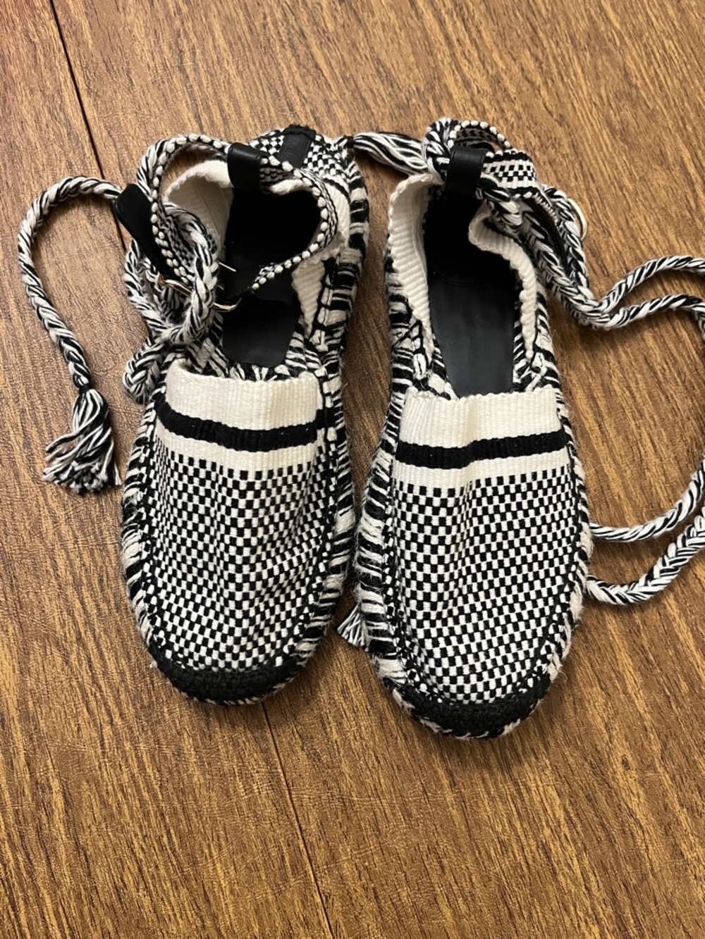 Chloe Meril ankle strap lace up espadrilles! New!